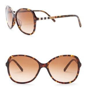 Burberry 57mm butterfly heritage squared sunglasse